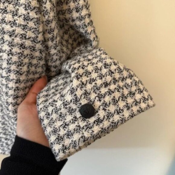 Rag & Bone Check Cotton Blend Tweed Jacket - Picture 3 of 4